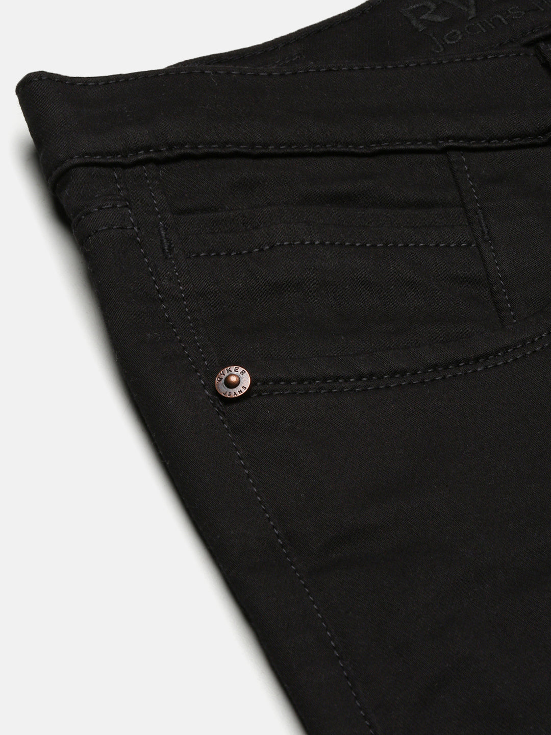 Men's Black Low-Rise Slim Fit Jeans