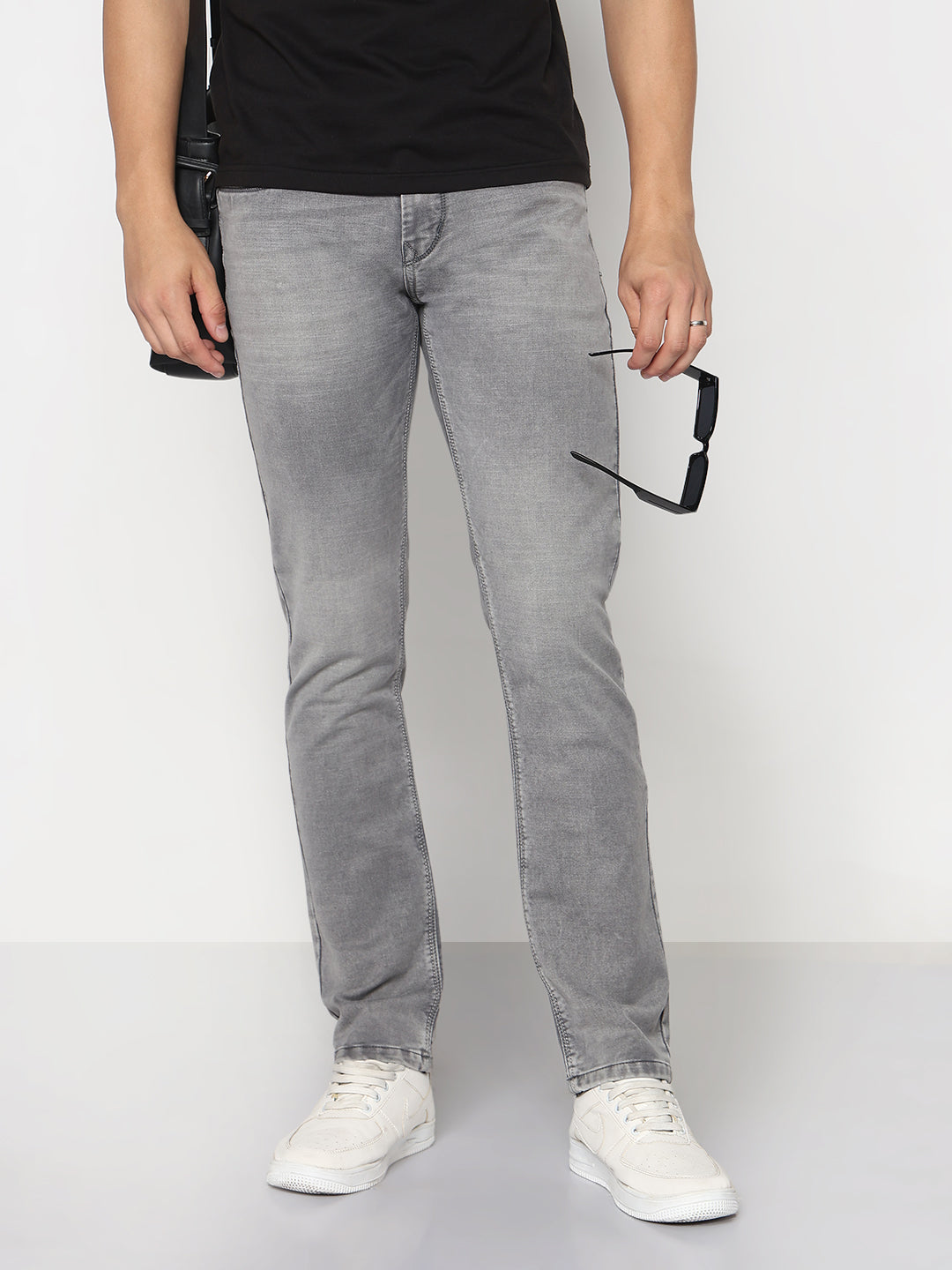 Men's Grey Slim Fit Jeans