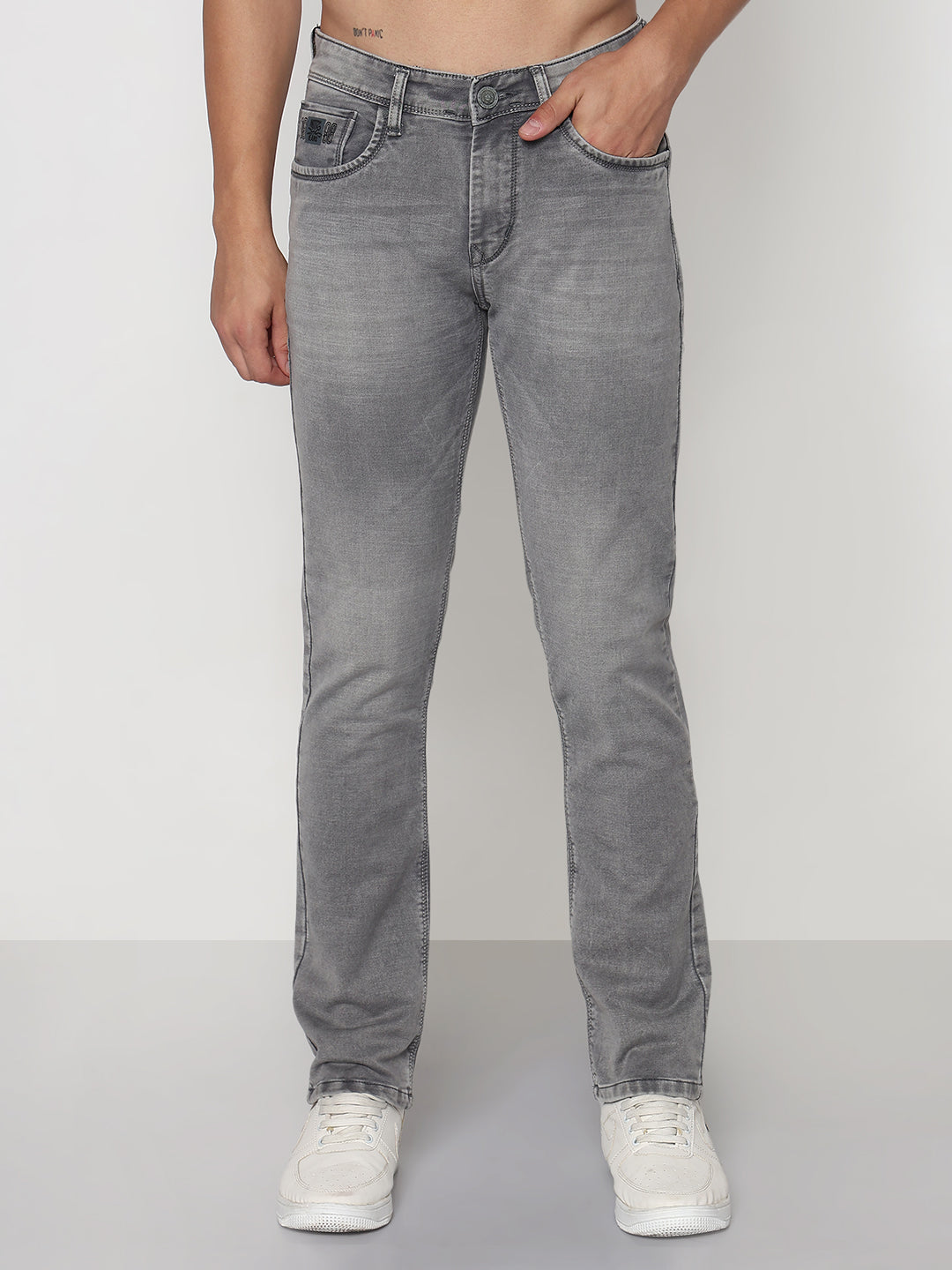 Men's Grey Slim Fit Jeans