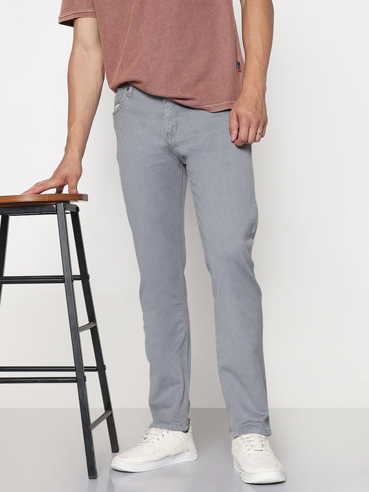 Men's Grey Slim Fit Jeans