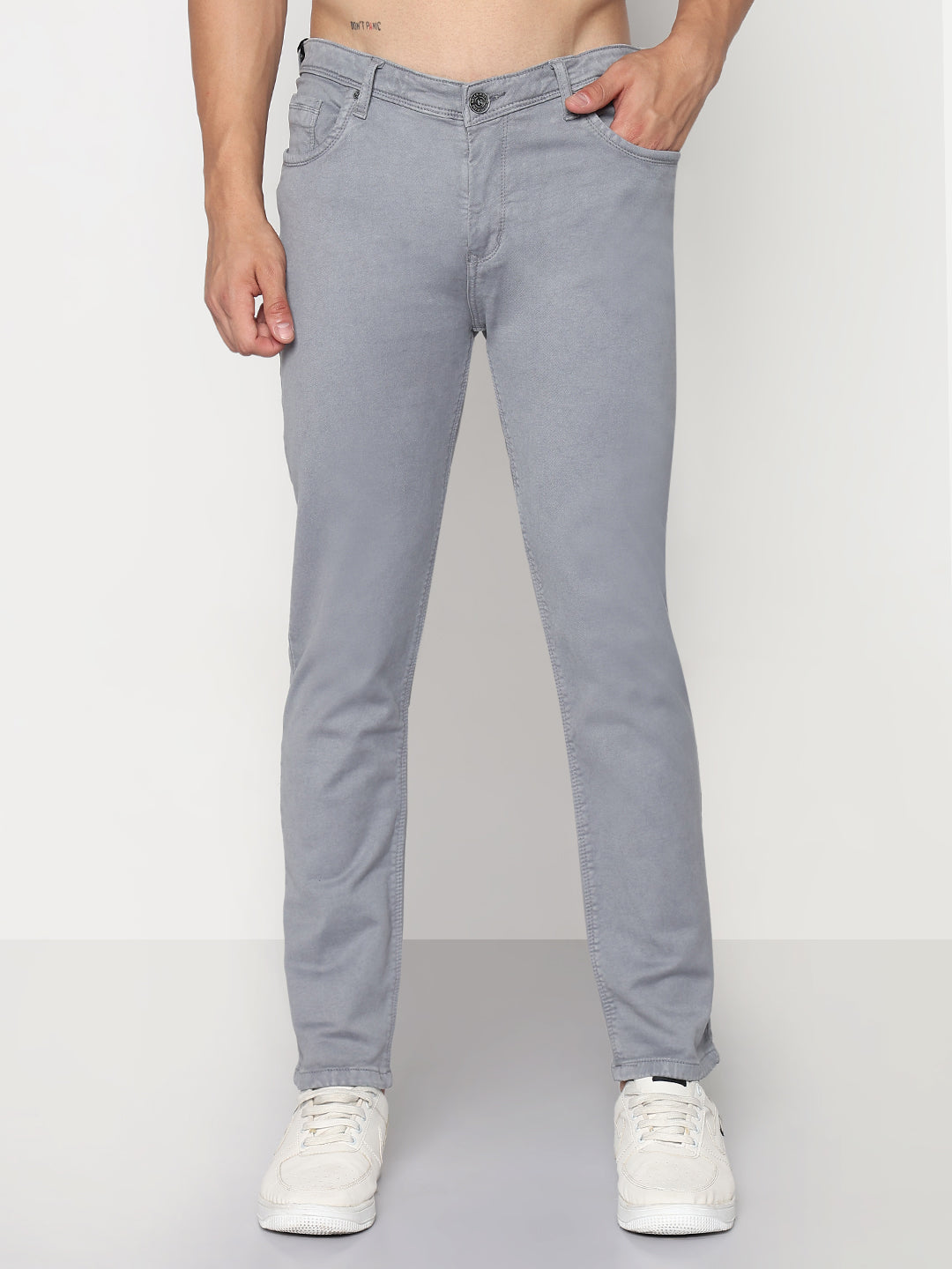 Men's Grey Slim Fit Jeans